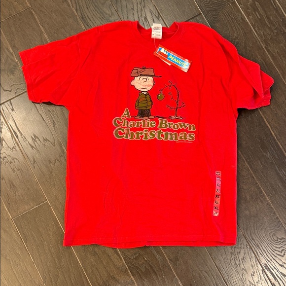 Peanuts Other - Peanuts Red Charlie Brown Holiday Tee